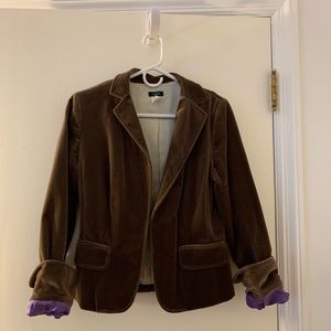 J. Crew velvet blazer